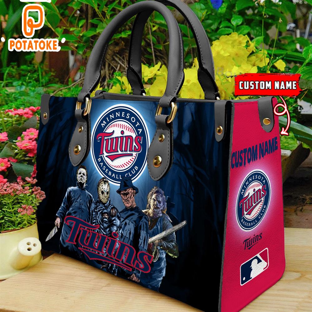 Minnesota Twins MLB Halloween Women Leather Hand Bag