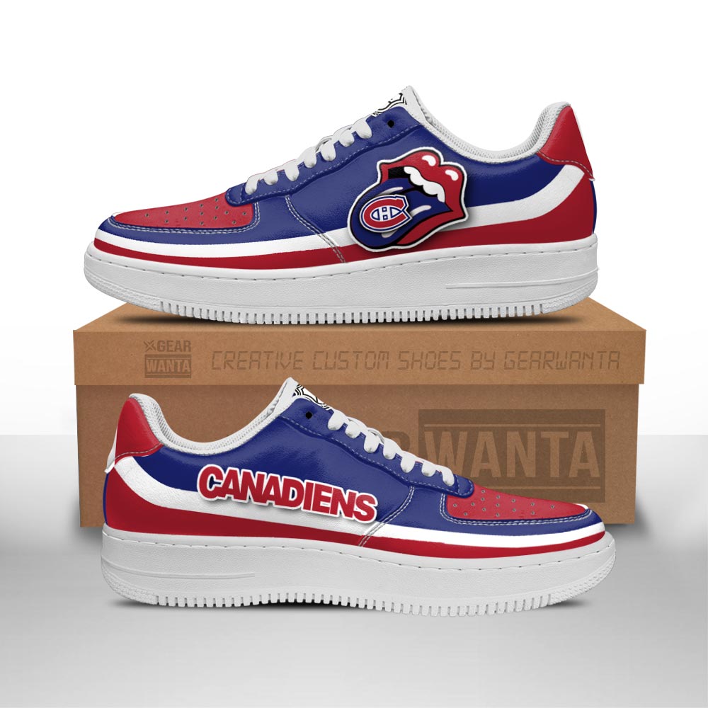 Montreal Canadiens Sneakers Custom Force Shoes Sexy Lips For Fans 1 GearWanta