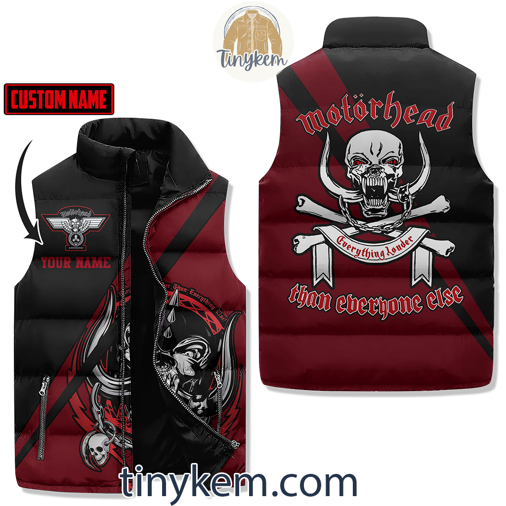 Motorhead Fans Customized Puffer Sleeveless Jacket2B1 nc4nL