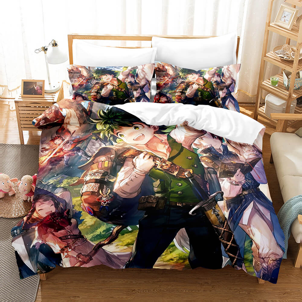 MyHeroAcademiaCosplayBeddingSetDuvetCoverComforterBedSheets 18