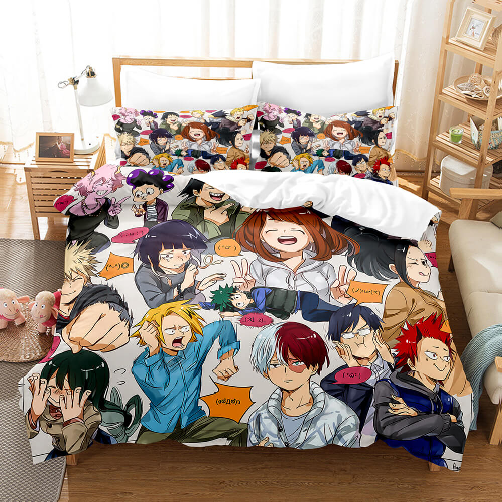 MyHeroAcademiaCosplayBeddingSetDuvetCoverComforterBedSheets 25