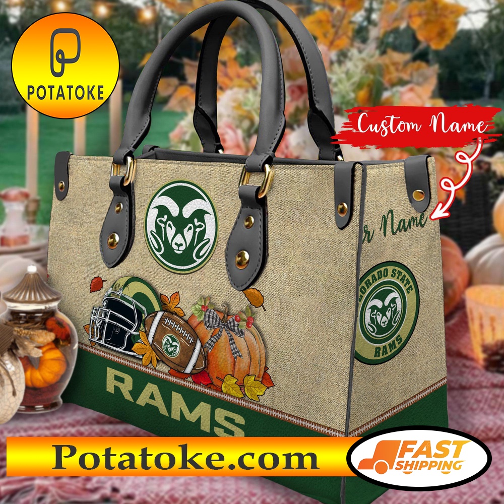 NCAA Colorado State Rams Autumn Women Leather Hand Bag