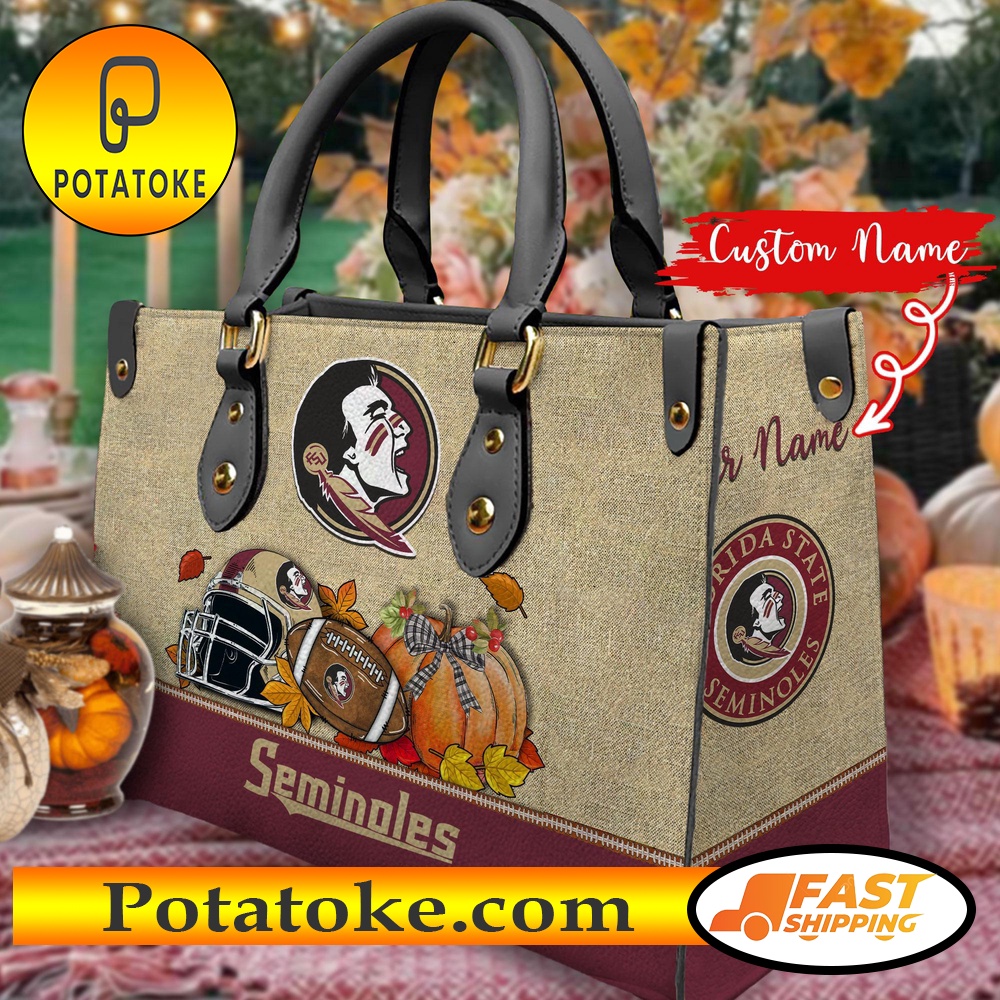 NCAA Florida State Seminoles Autumn Women Leather Hand Bag