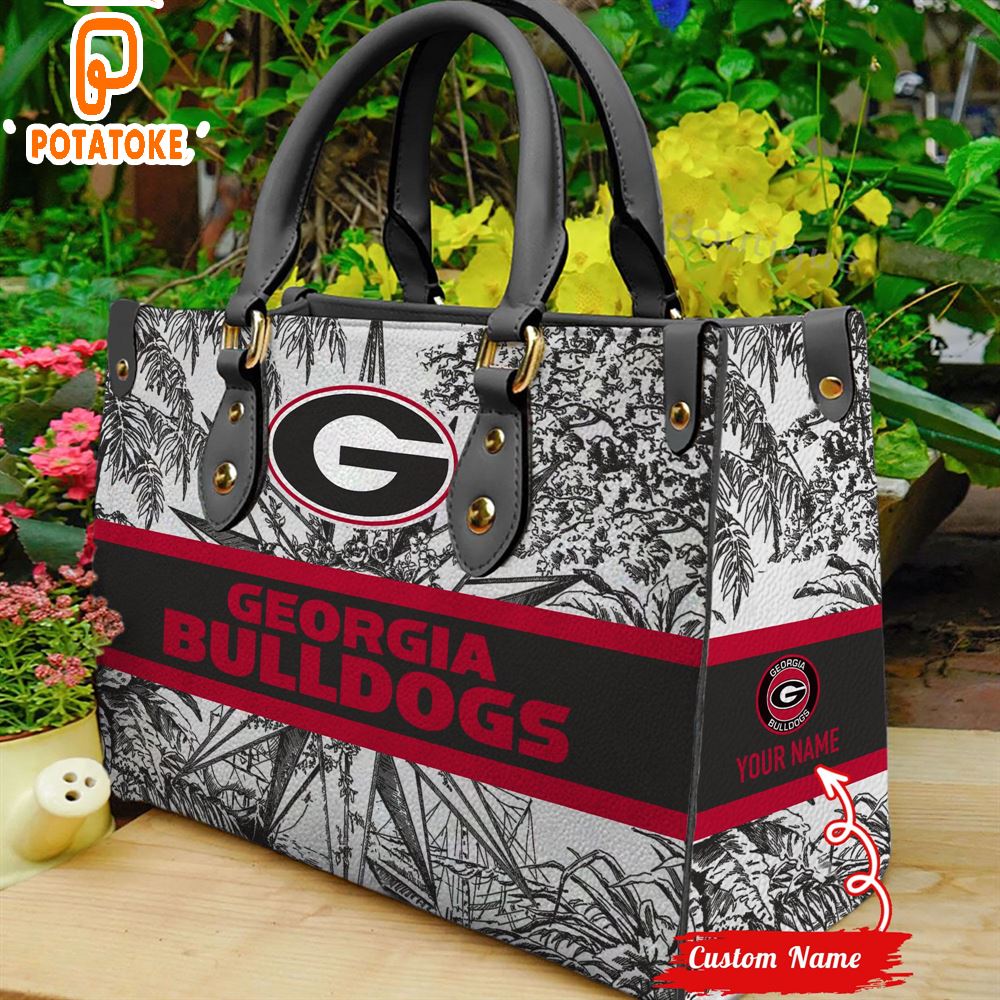 NCAA Georgia Bulldogs Women Leather Hand Bag