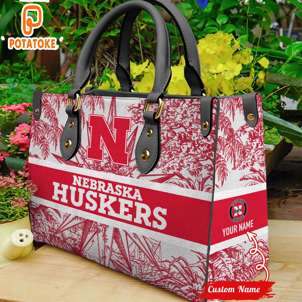 NCAA Nebraska Cornhuskers Women Leather Hand Bag