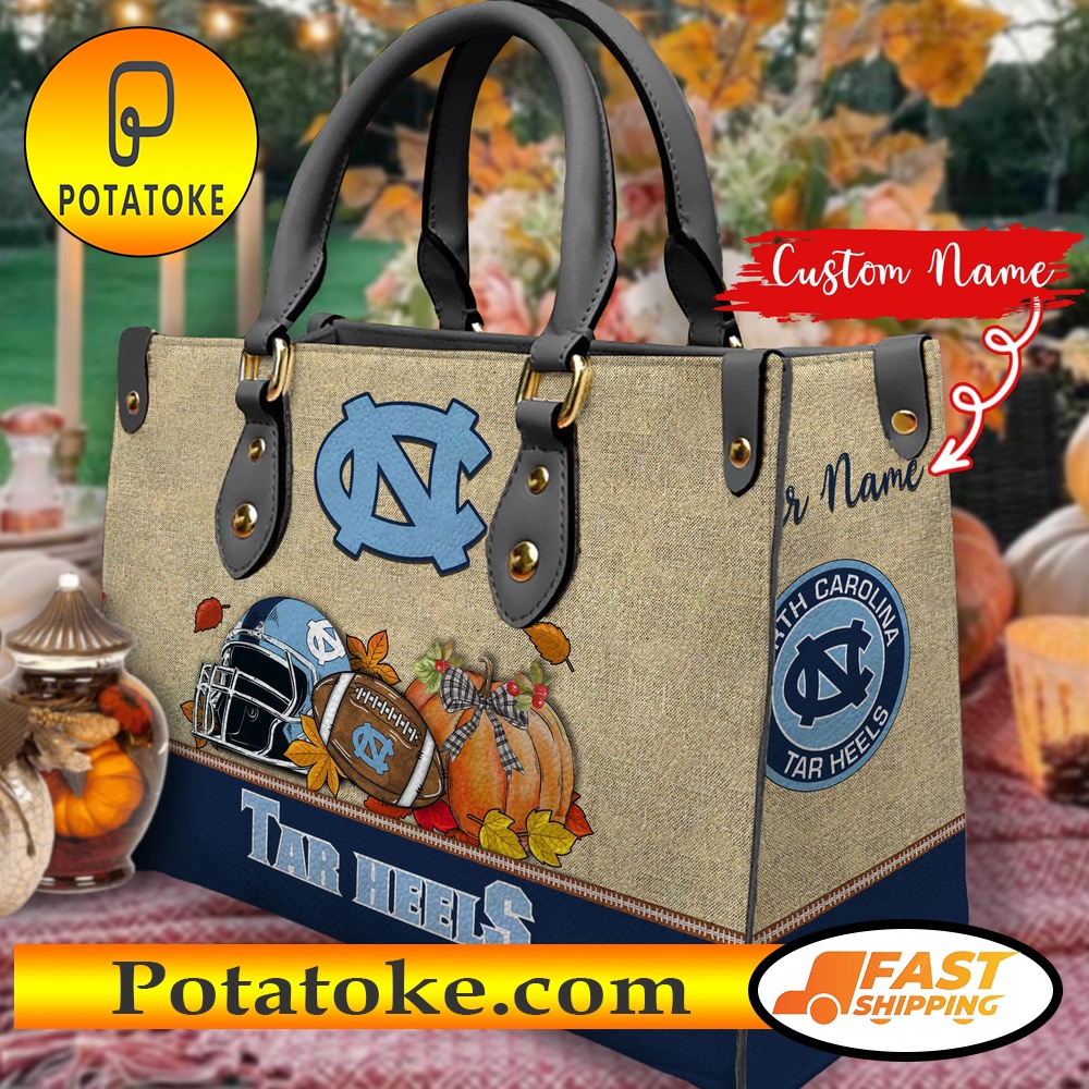 NCAA North Carolina Tar Heels Autumn Women Leather Hand Bag