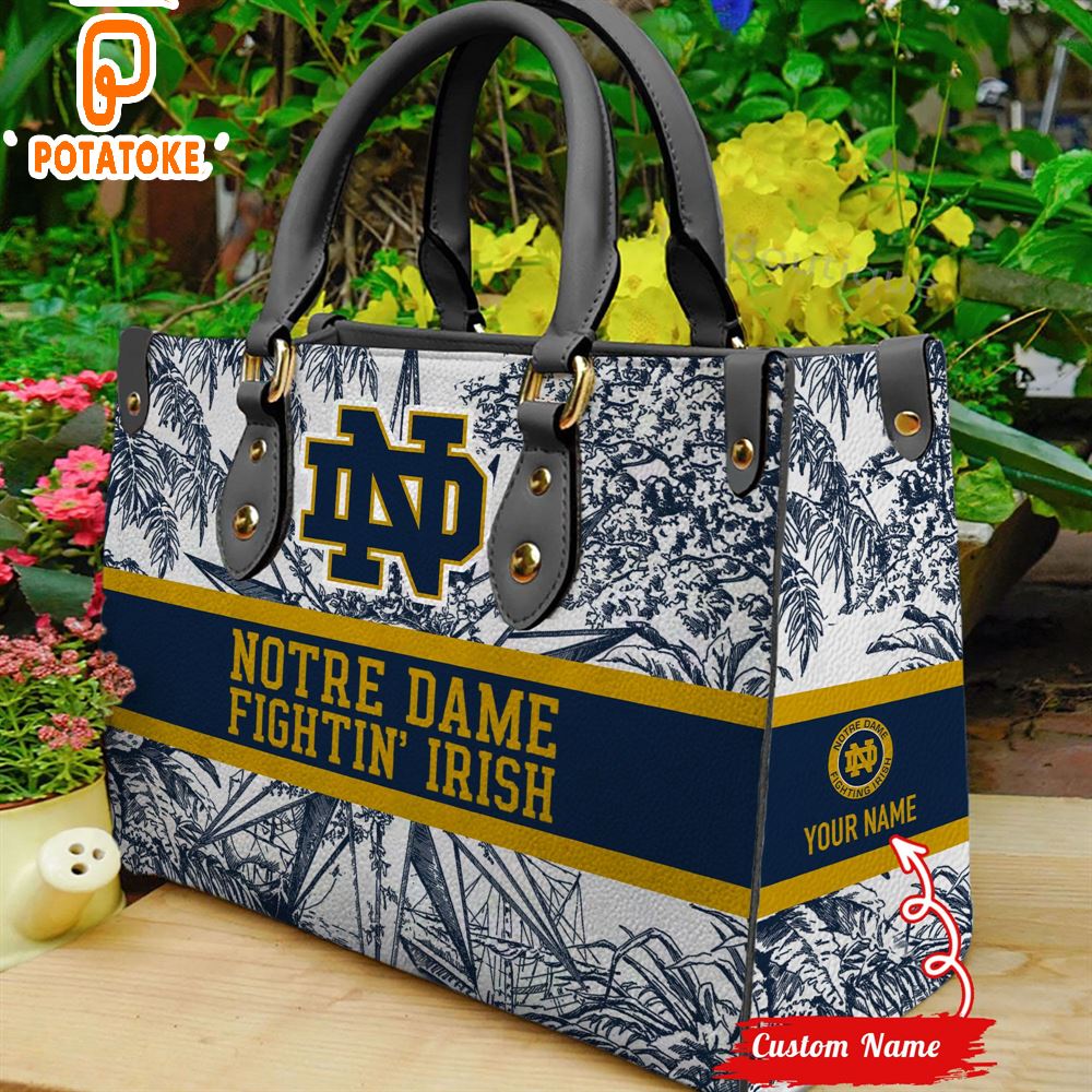 NCAA Notre Dame Fighting Irish Women Leather Hand Bag