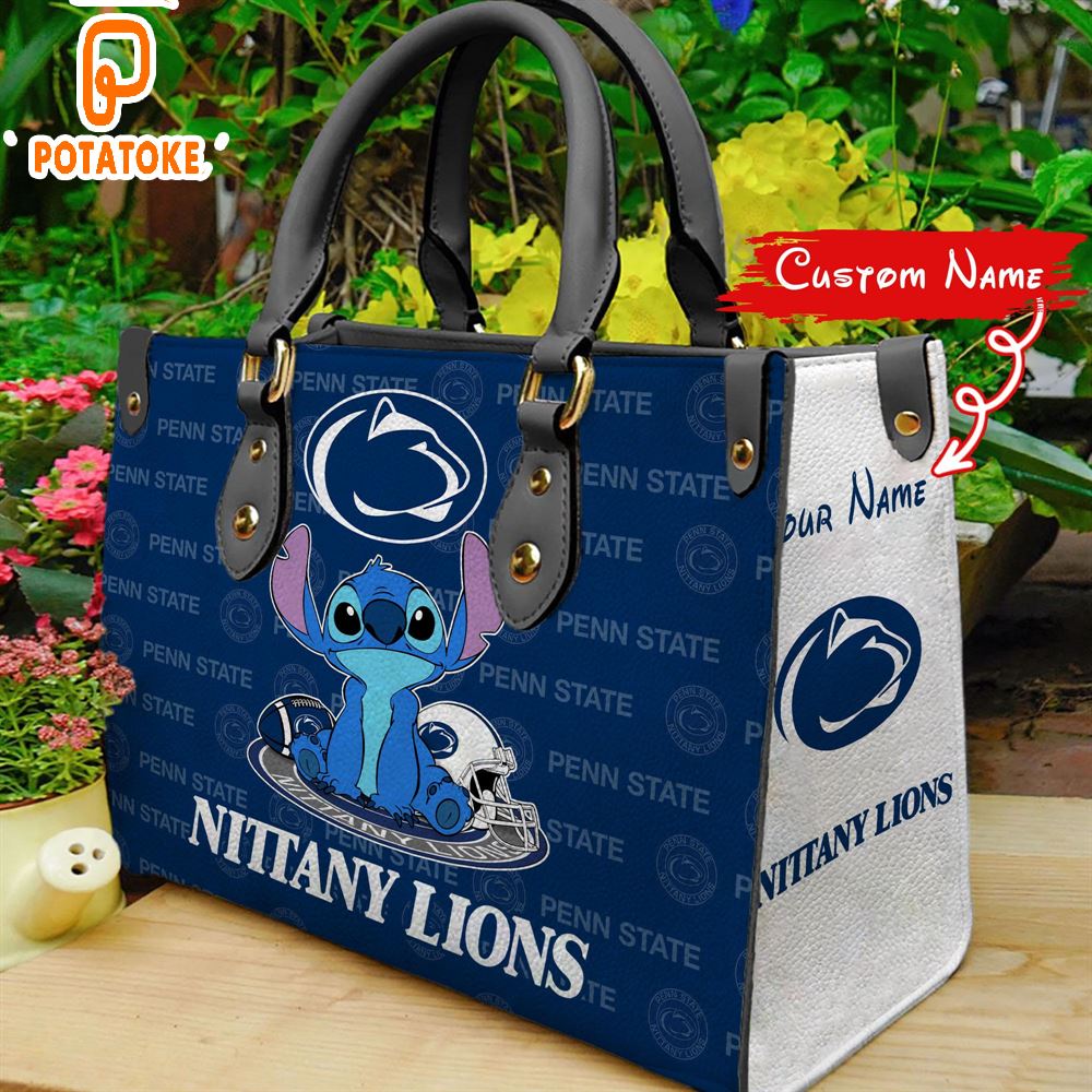 NCAA Penn State Nittany Lions Stitch Women Leather Hand Bag