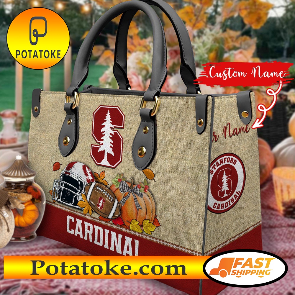 NCAA Stanford Cardinal Autumn Women Leather Hand Bag