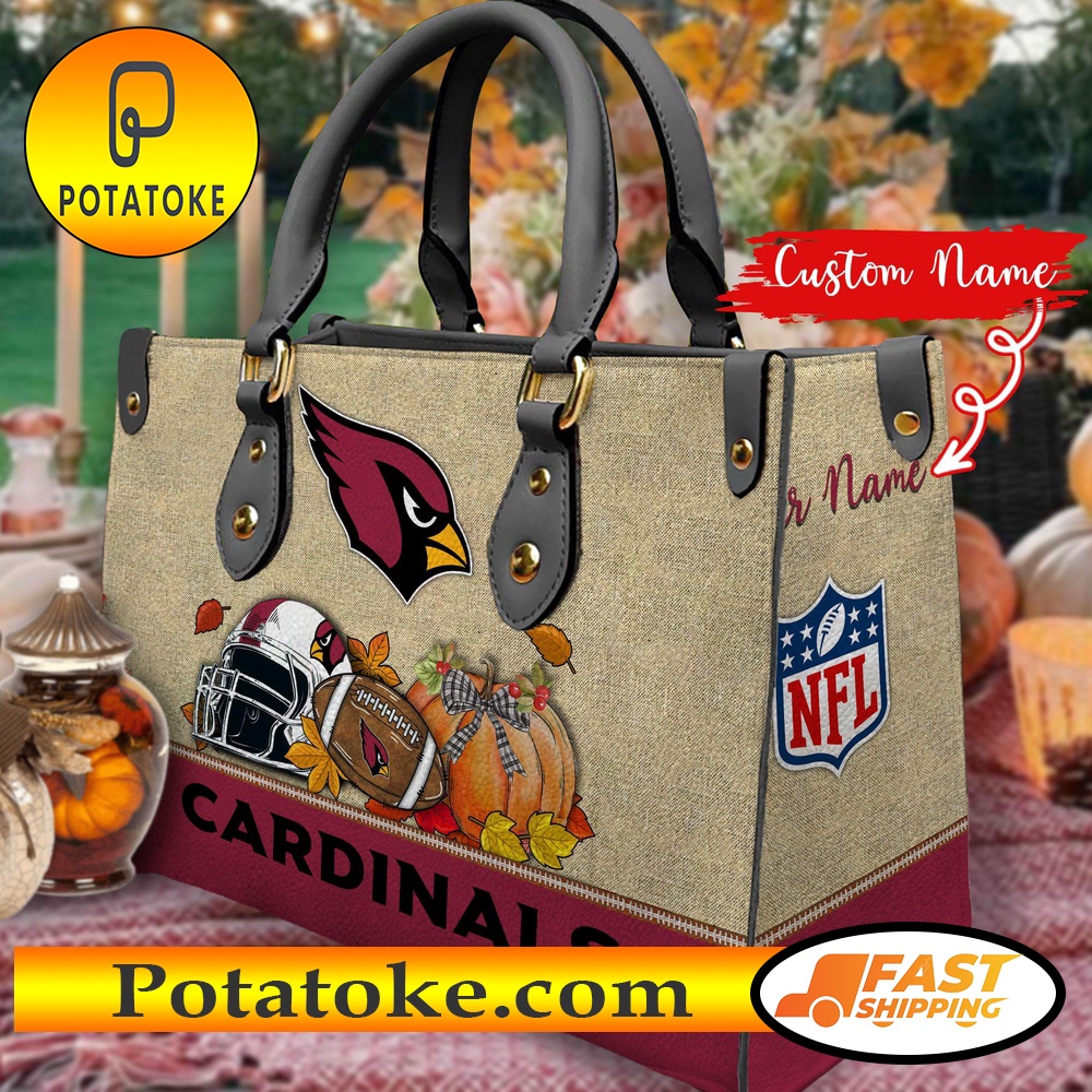 NFL Arizona Cardinals Autumn Women Leather Hand Bag