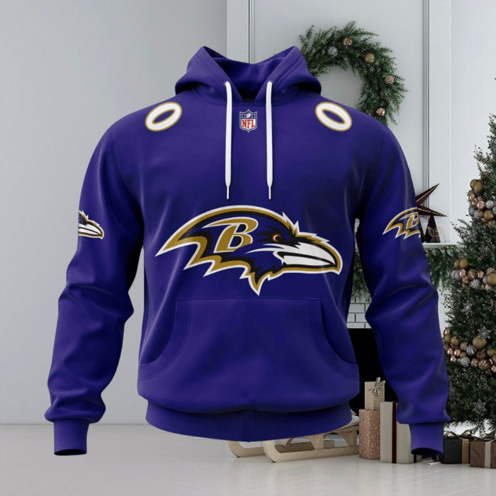 NFL Baltimore Ravens 2024 Personalized Name And Number Hoodie0