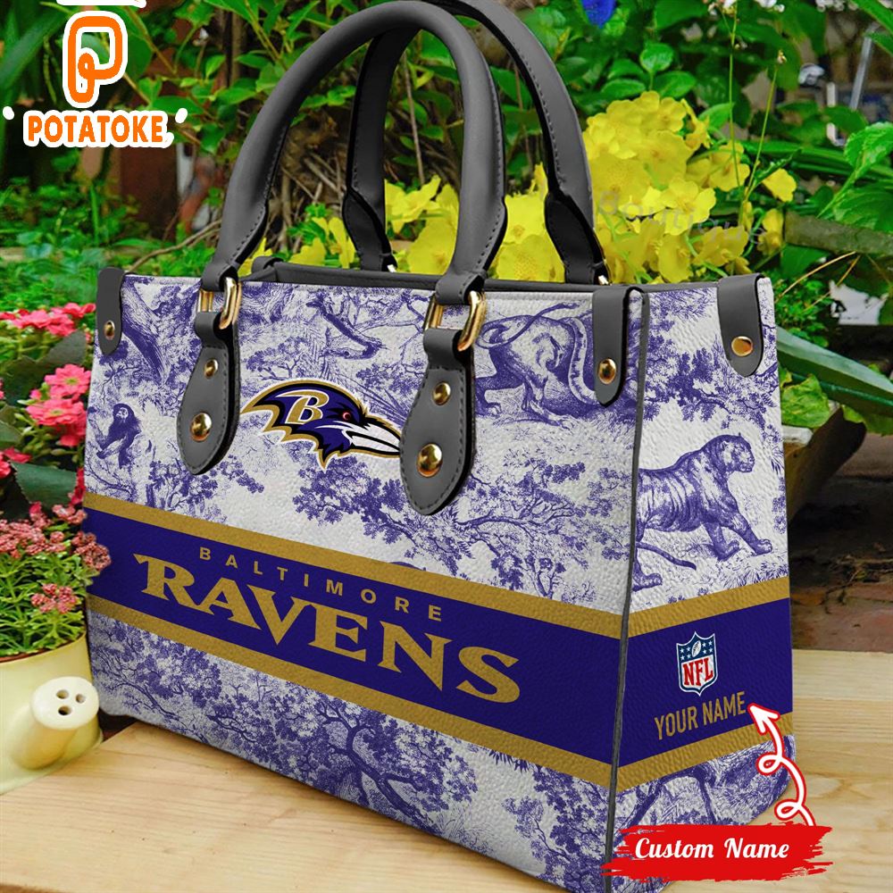 NFL Baltimore Ravens Women Leather Hand Bag