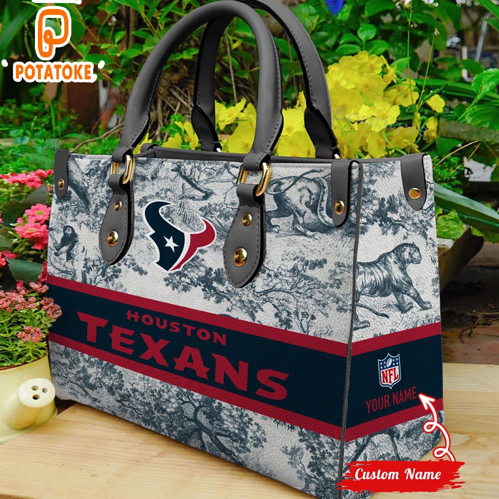 NFL Houston Texans Women Leather Hand Bag