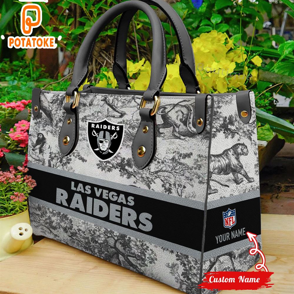 NFL Las Vegas Raiders Women Leather Hand Bag