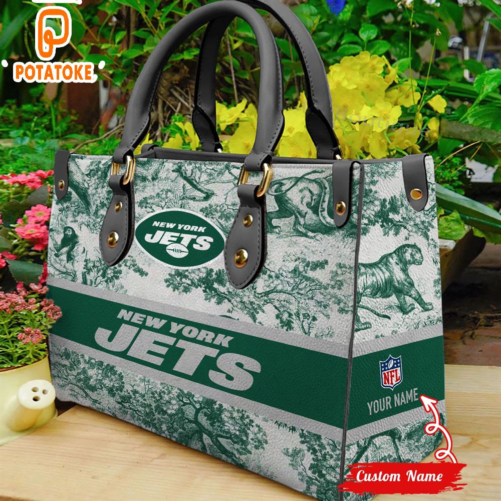 NFL New York Jets Women Leather Hand Bag