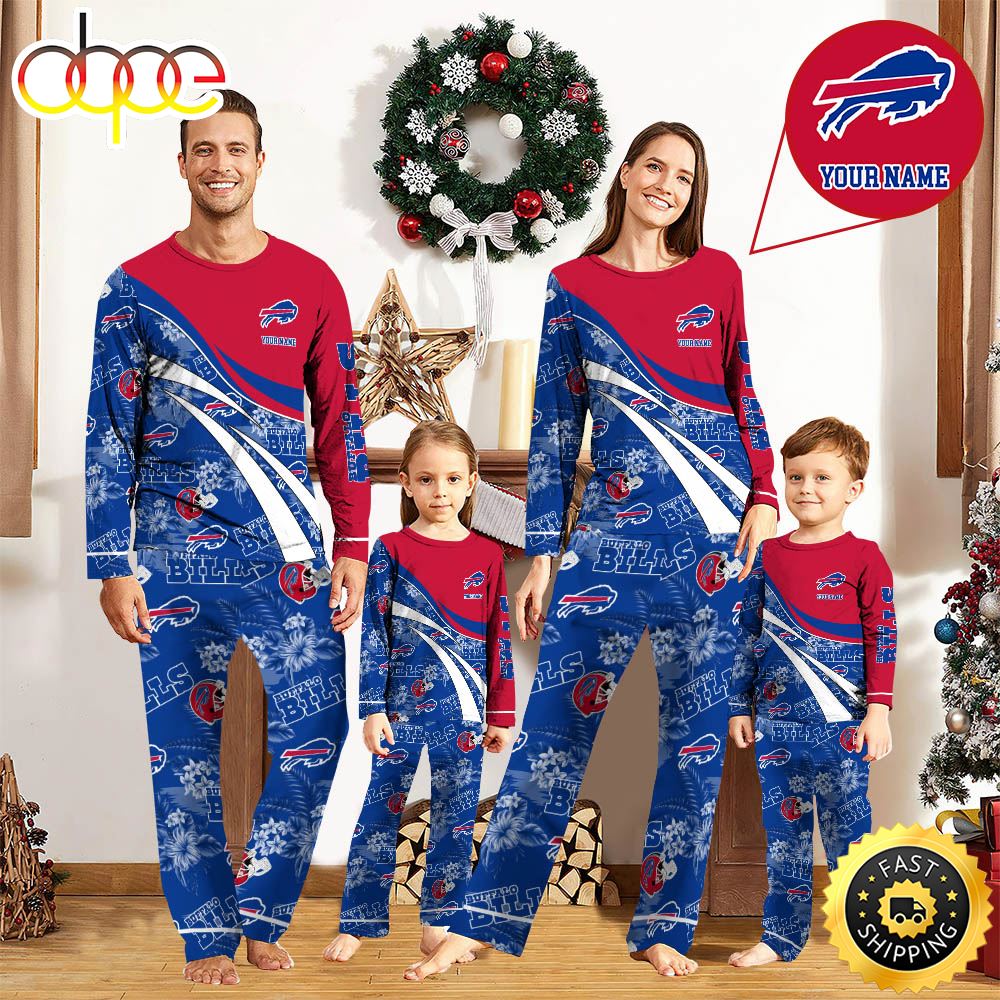 NFLBuffalo Bills Pajamas Personalized Your Name Football Team Pajamas bgqajb