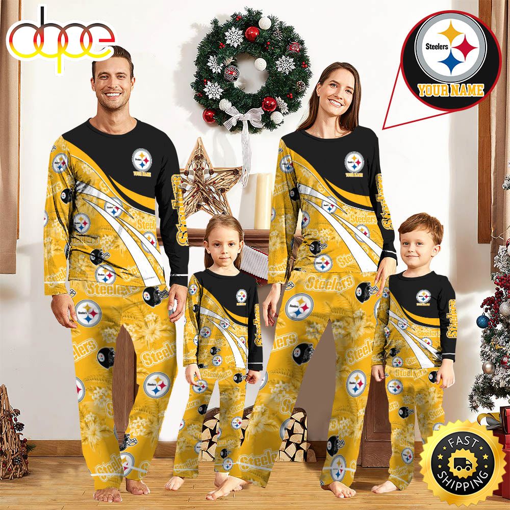 NFLPittsburgh Steelers Pajamas Personalized Your Name Football Team Pajamas ouunj5