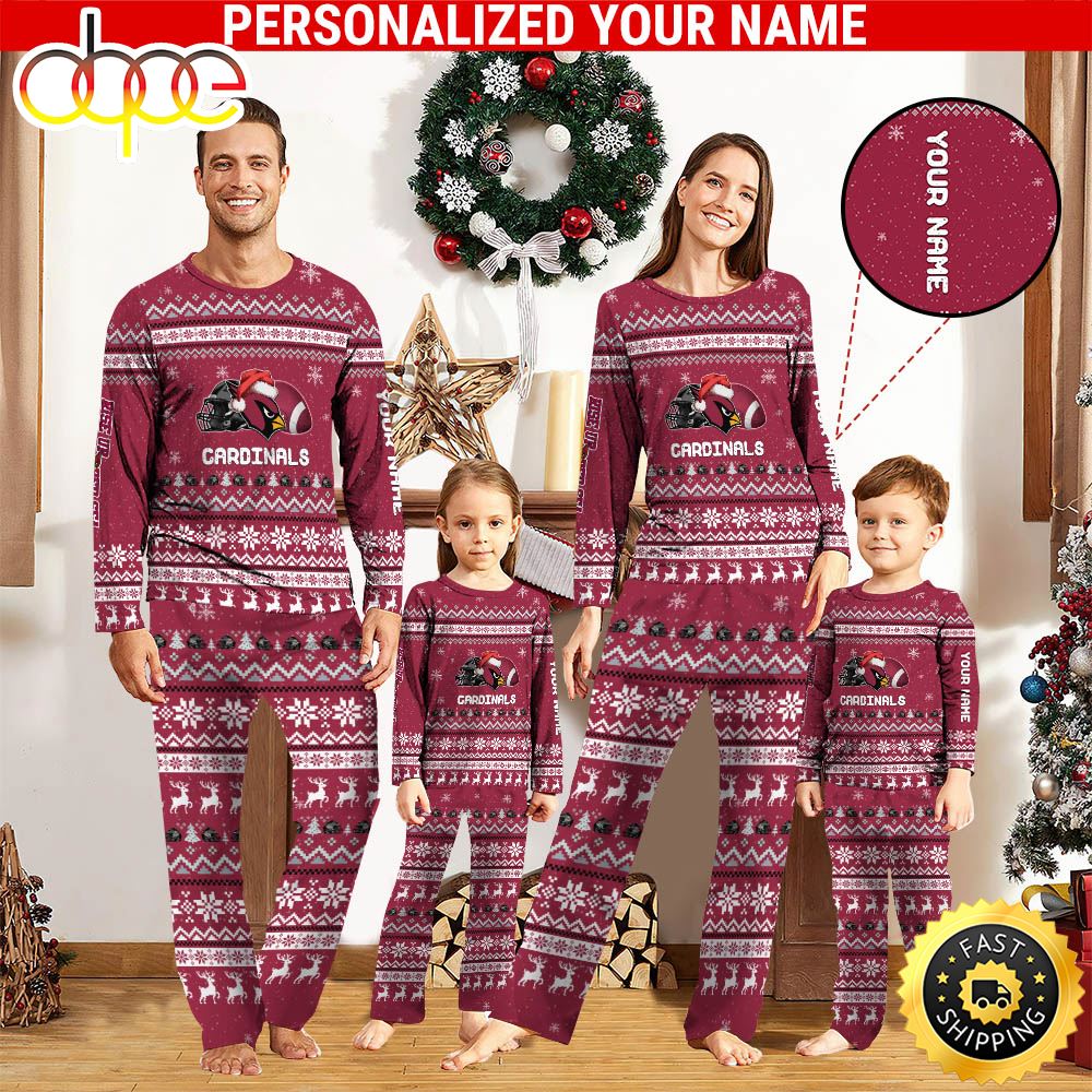 NFL Arizona Cardinals Team Pajamas Personalized Your Name tidckv