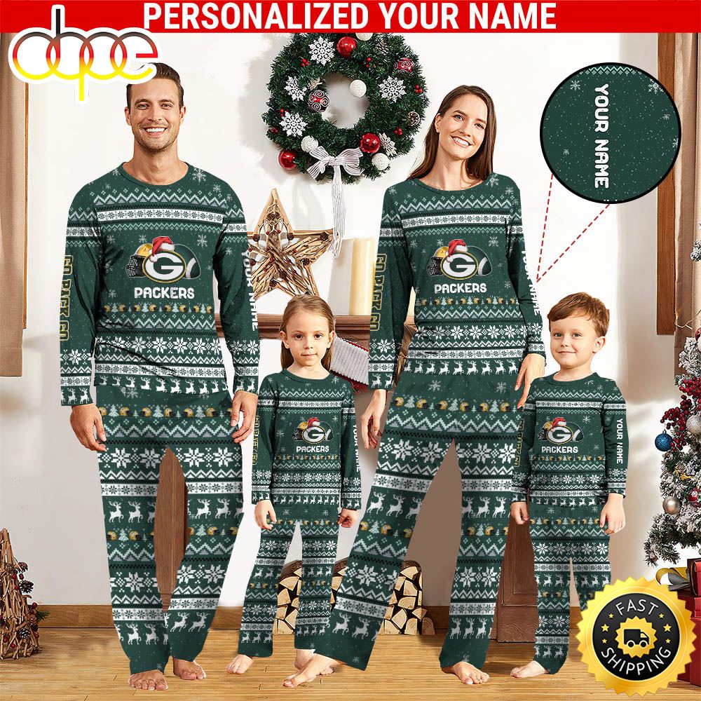 NFL Green Bay Packers Team Pajamas Personalized Your Name igqh8m