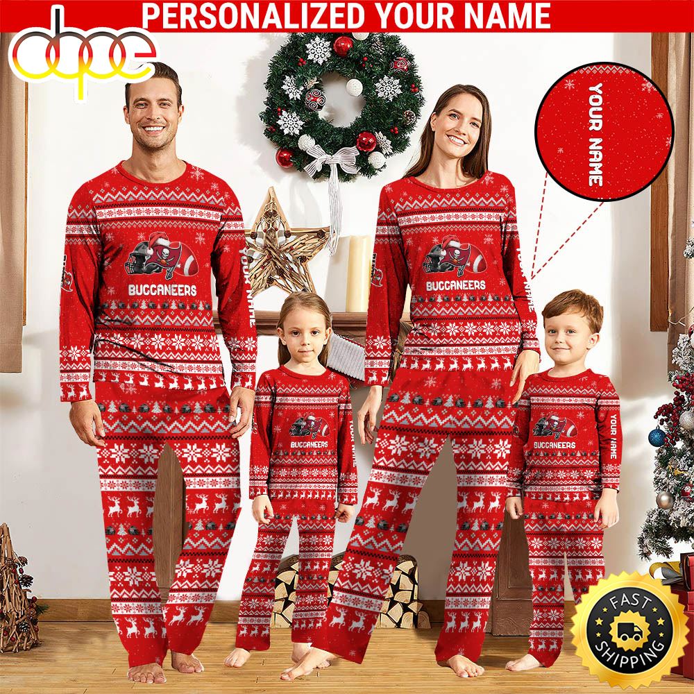 NFL Tampa Bay Buccaneers Team Pajamas Personalized Your Name tf2mlu