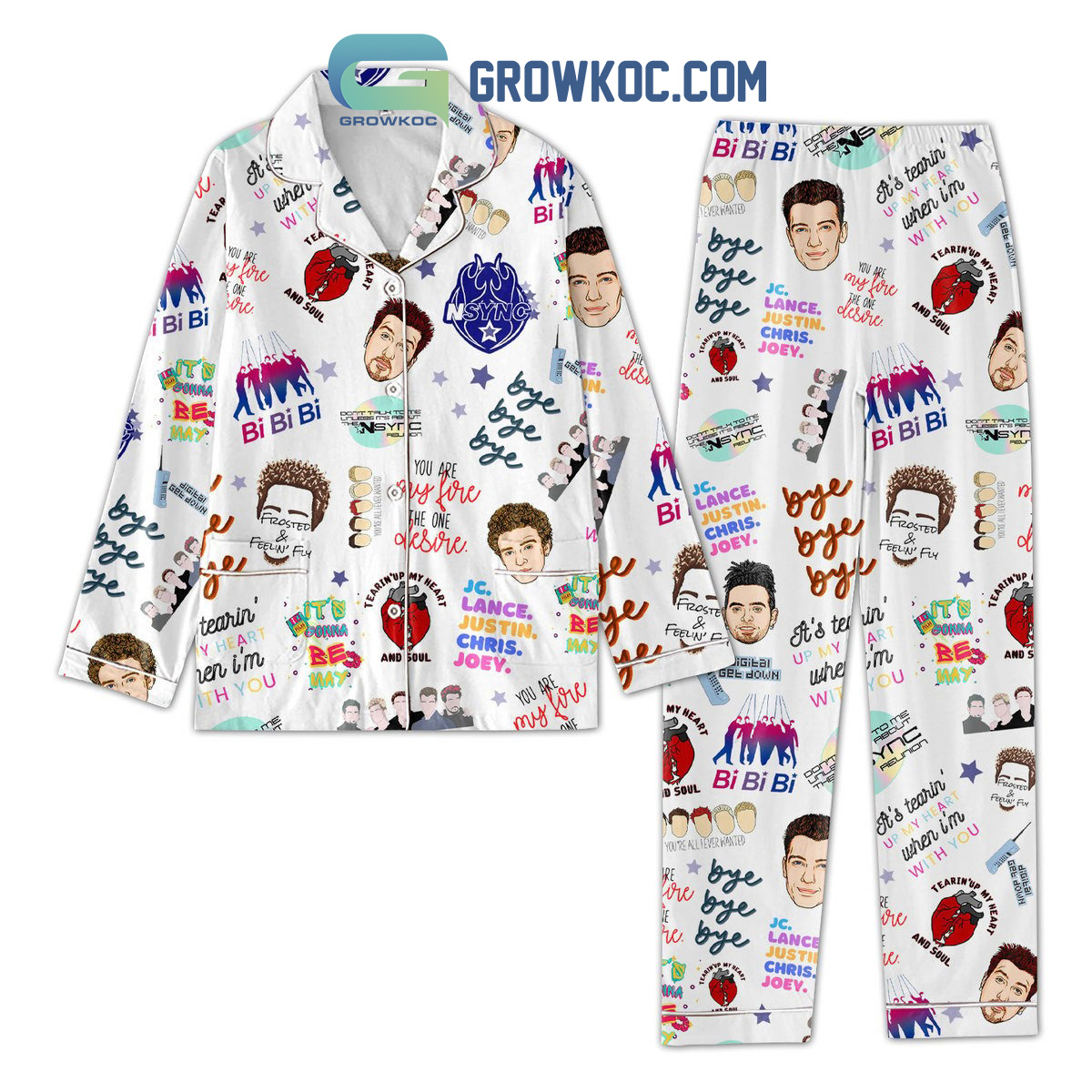 NSYNC Bye Bye Bye Pajamas Set2B1 JjPzV