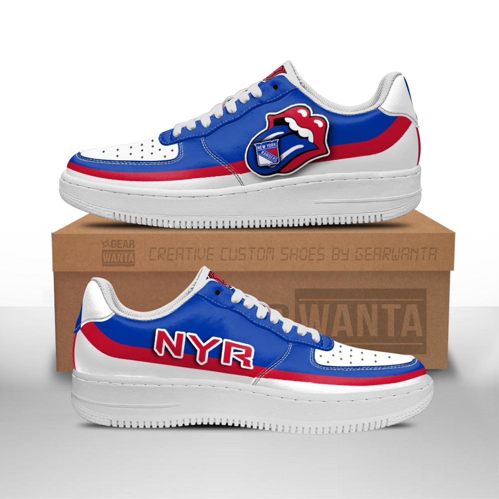 NY Rangers Sneakers Custom Force Shoes Sexy Lips For Fans 1 GearWanta