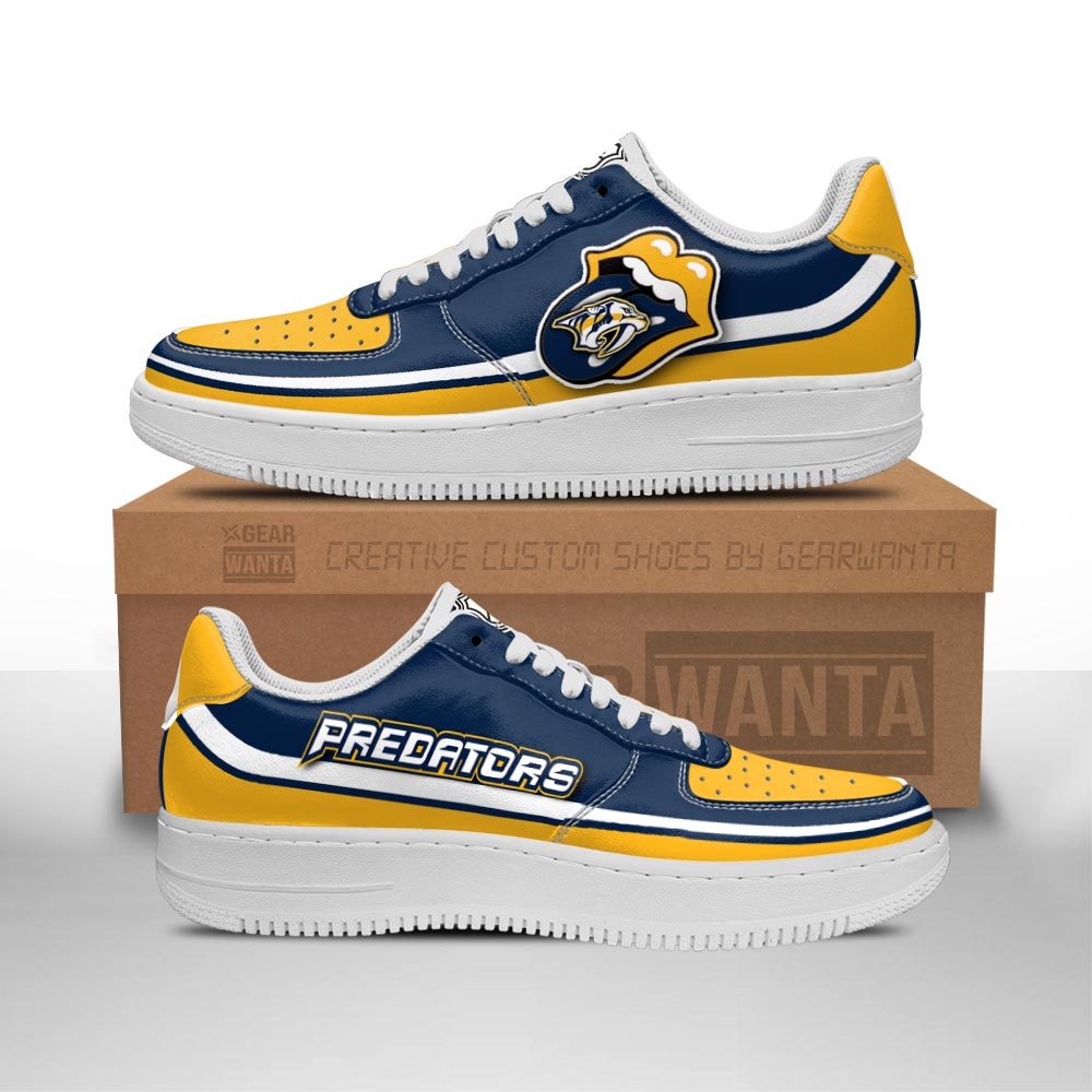 Nashville Predators Sneakers Custom Force Shoes Sexy Lips For Fans 1 GearWanta