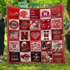 Nebraska Cornhuskers NCAA Collection Design Fleece Blanket Quilt2B1 jEyaY