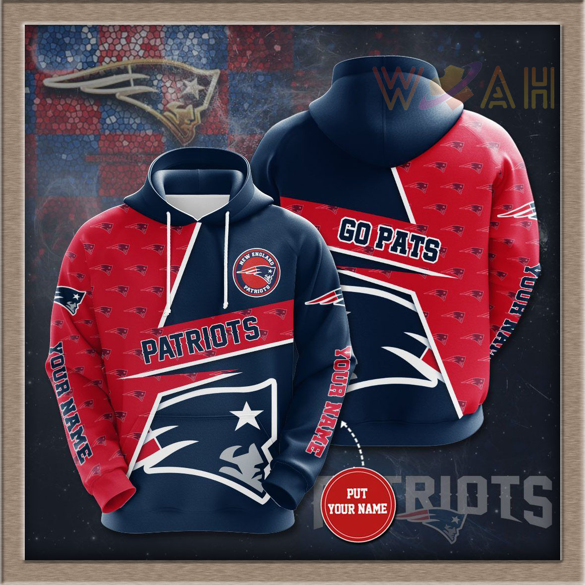 New England Patriots 3D hoodie 03