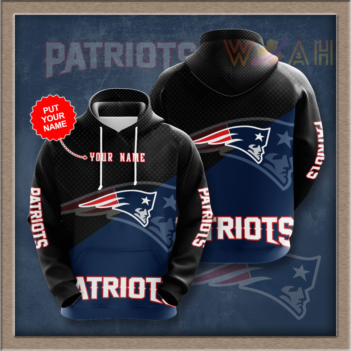 New England Patriots 3D hoodie 05