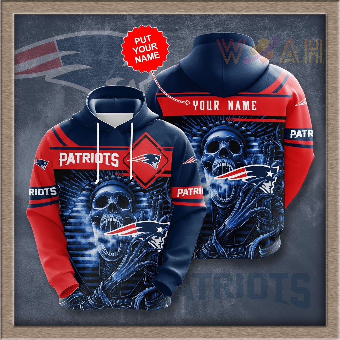 New England Patriots 3D hoodie 07