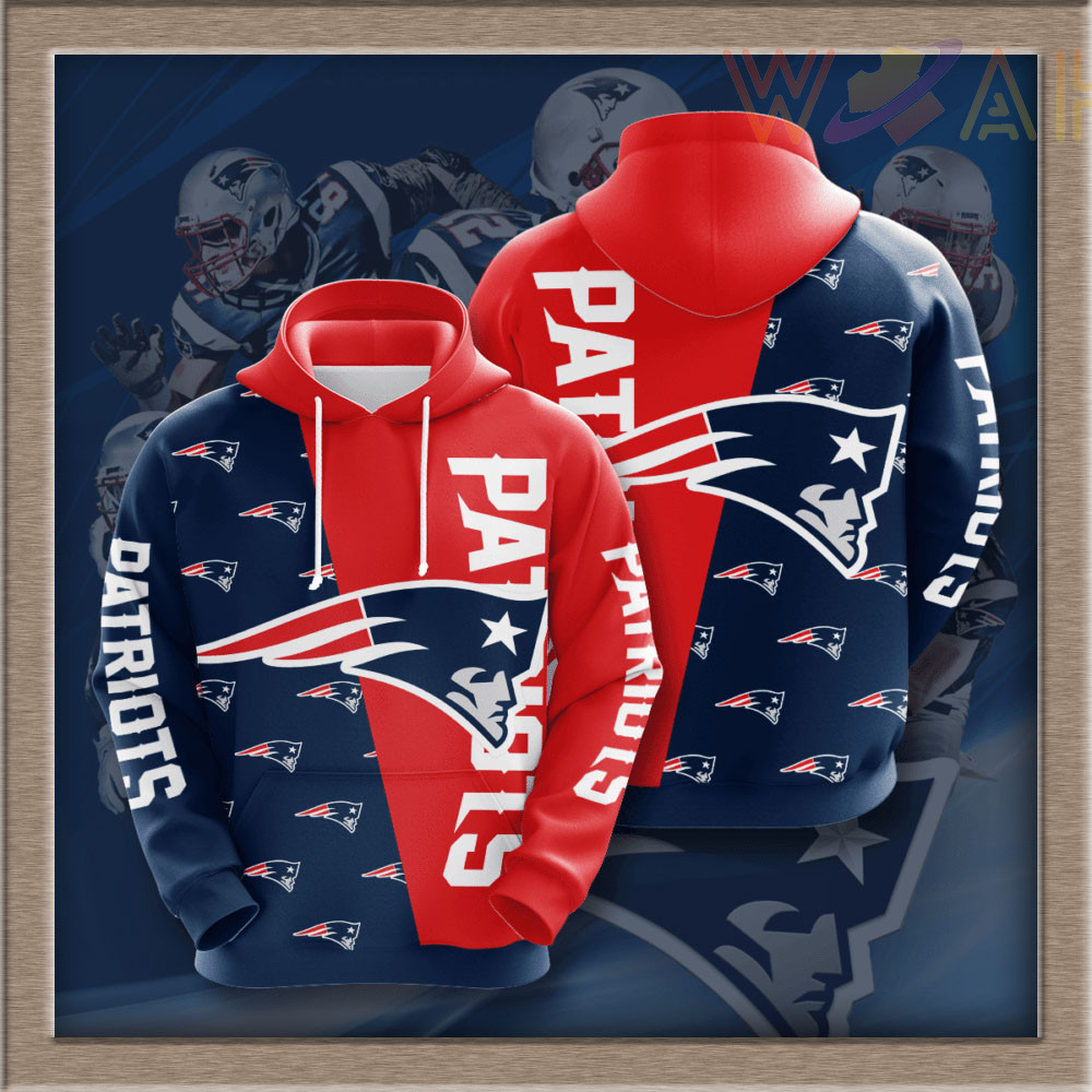 New England Patriots 3D hoodie 08