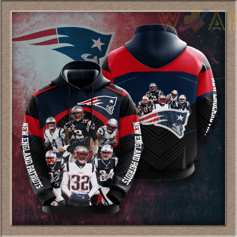 New England Patriots 3D hoodie 09