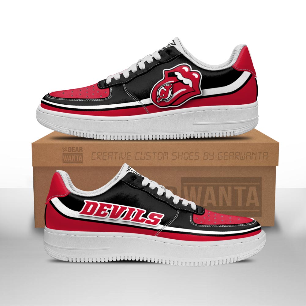 New Jersey Devils Sneakers Custom Force Shoes Sexy Lips For Fans 1 GearWanta