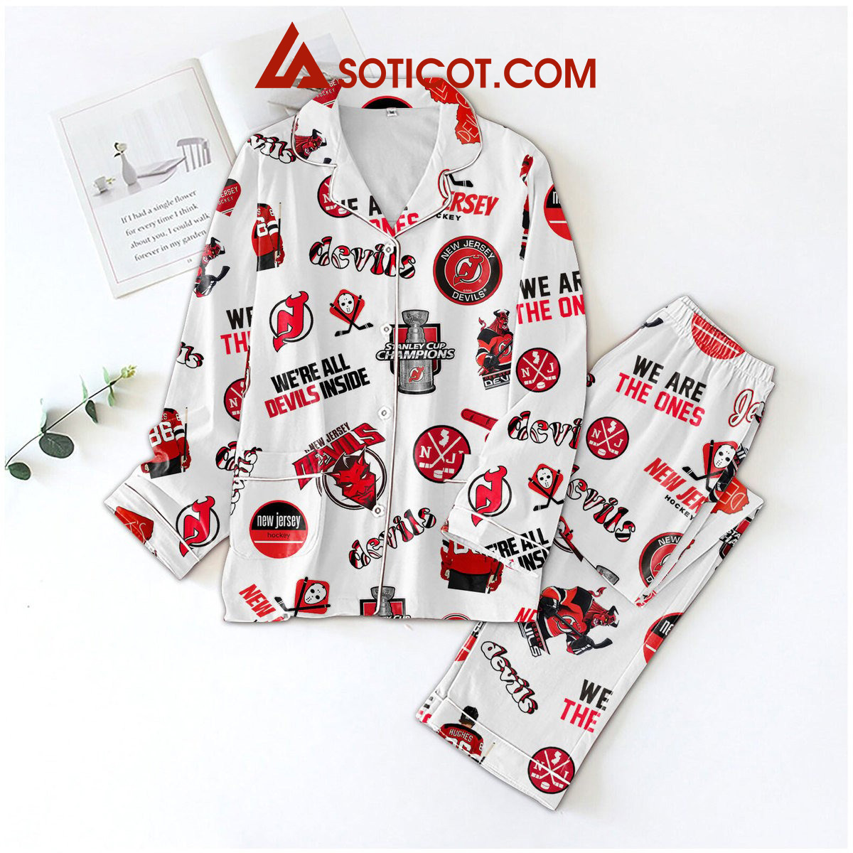 New Jersey Devils Were All Devils Inside Pajamas Set2B1 kuYg7