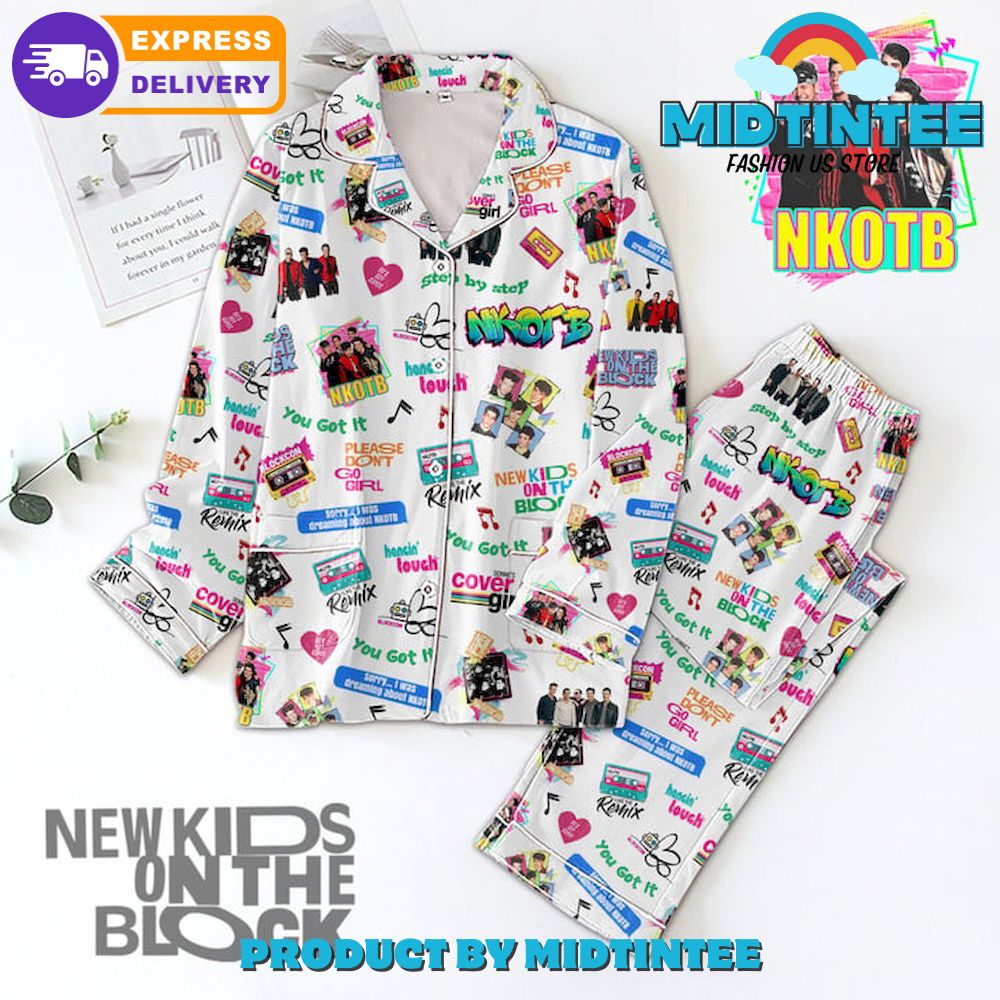 New Kids On The Block Step By Step Pajamas Set1