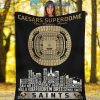 New Orleans Saints Caesars Superdome Stadium Fleece Blanket Quilt2B1 7Hw68