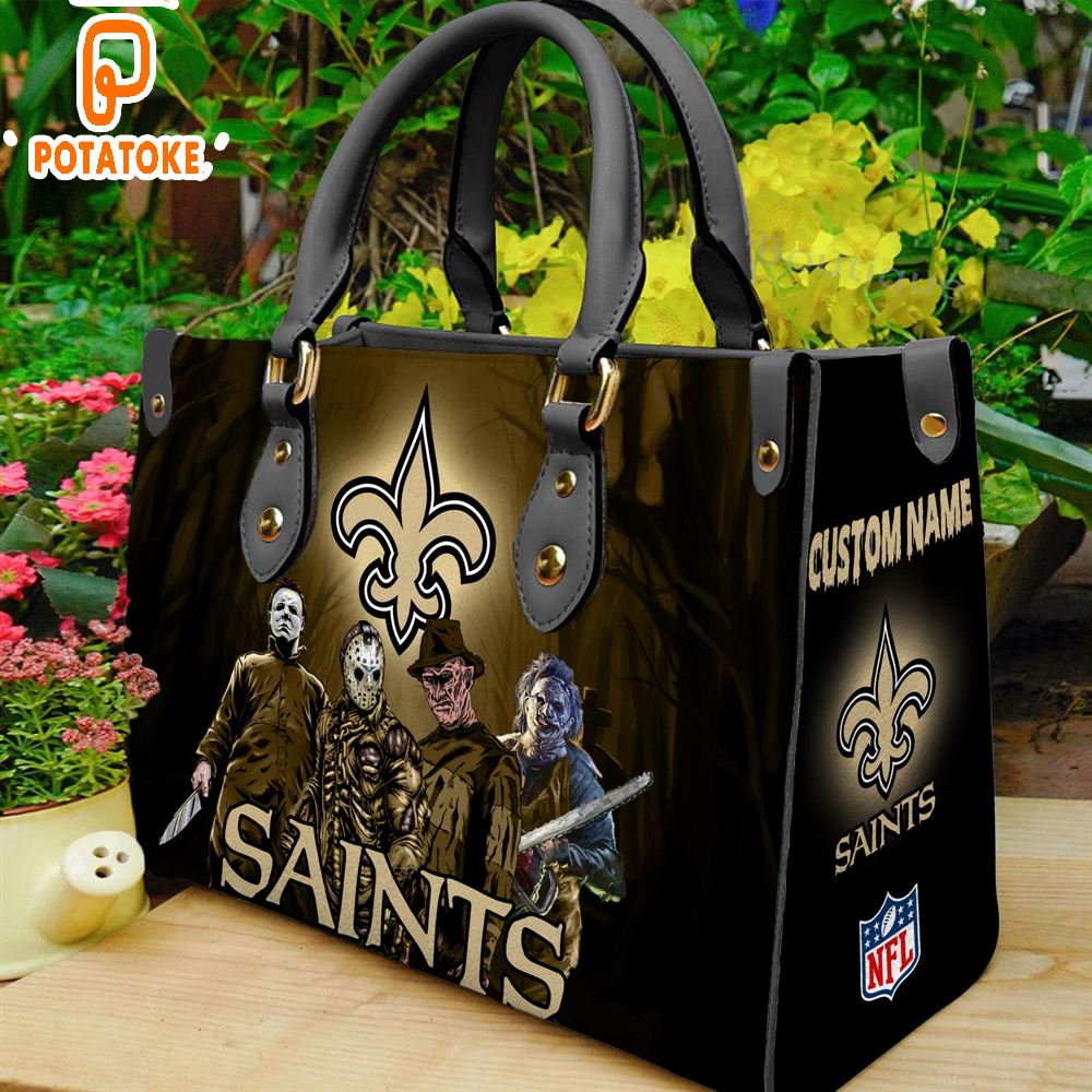 New Orleans Saints NFL Halloween Women Leather Hand Bag