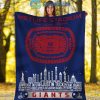 New York Giants MetLife Stadium Fleece Blanket Quilt2B1 EfEJ5