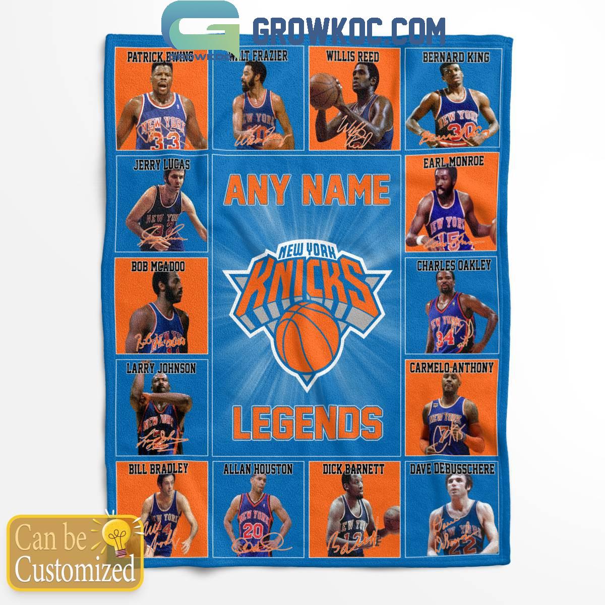 New York Knicks Legends 2024 Fan Personalized Fleece Blanket Quilt 1 YOdHq