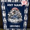 New York Yankees Baseball Legends Collection Personalized Fleece Blanket Quilt2B1 4irWK