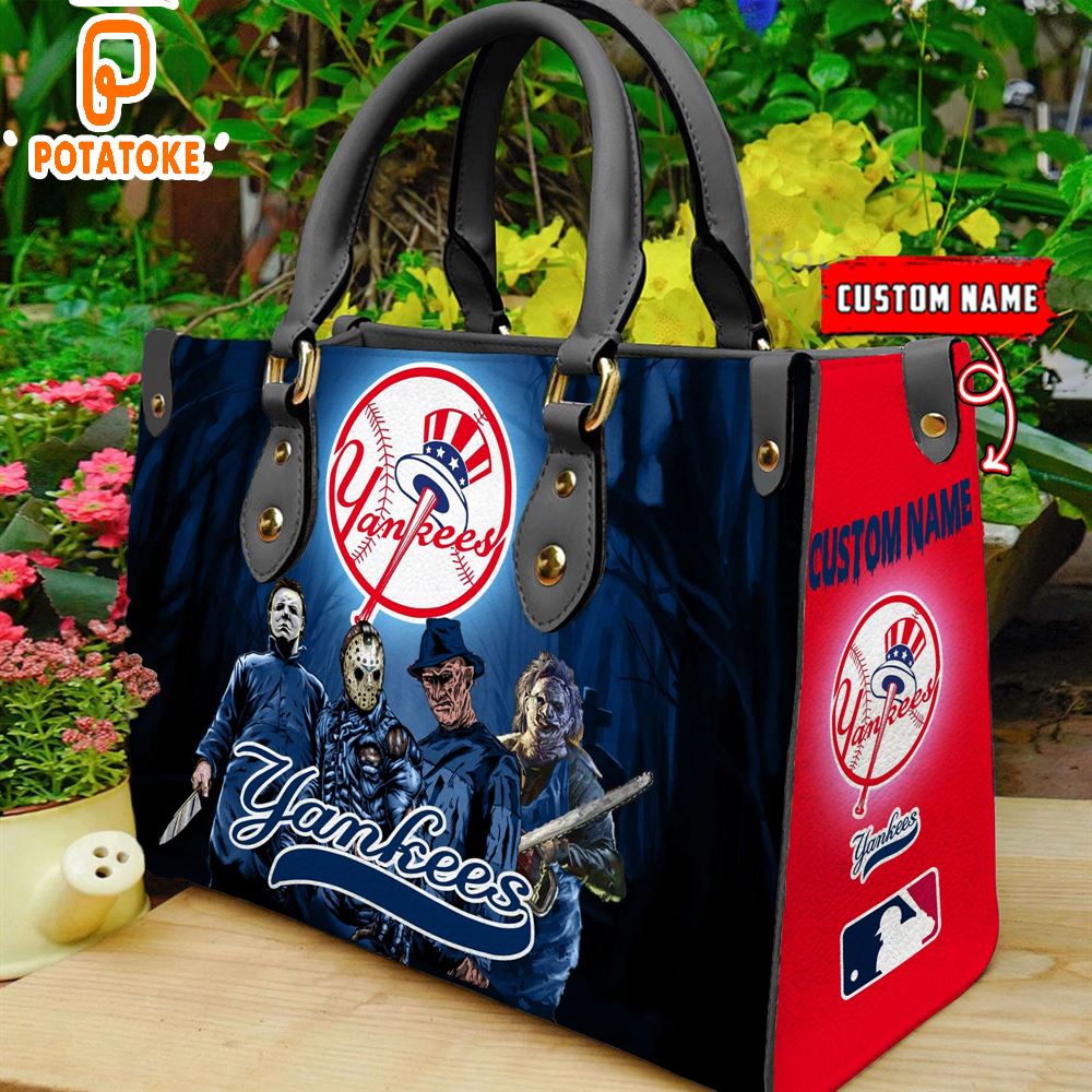 New York Yankees MLB Halloween Women Leather Hand Bag