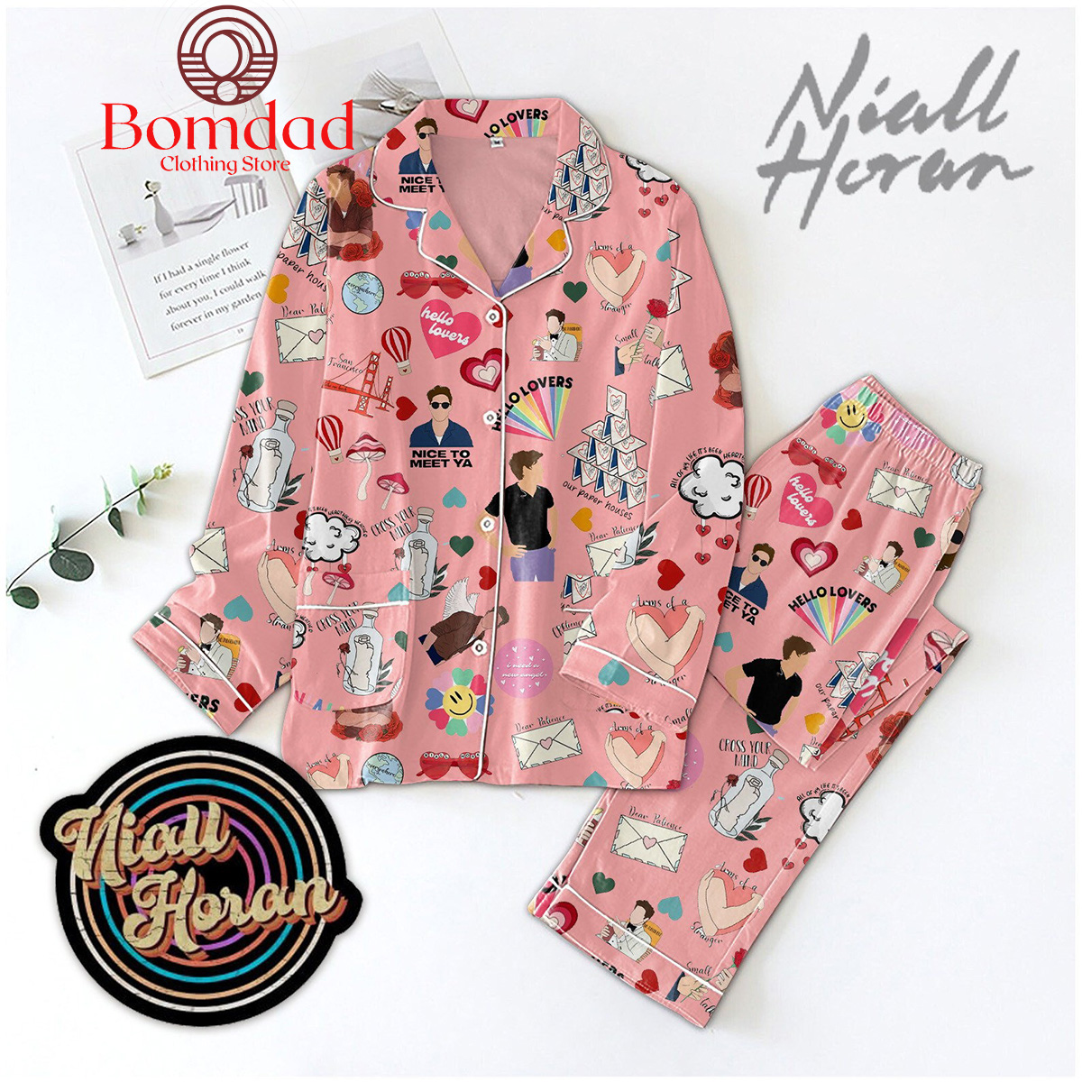 Niall Horan Hello Lovers Our Paper Houses Pajamas Set Bomdad f13274 0