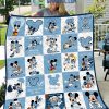 North Carolina Tar Heels NCAA Mickey Disney Fleece Blanket Quilt2B1 uE5oE