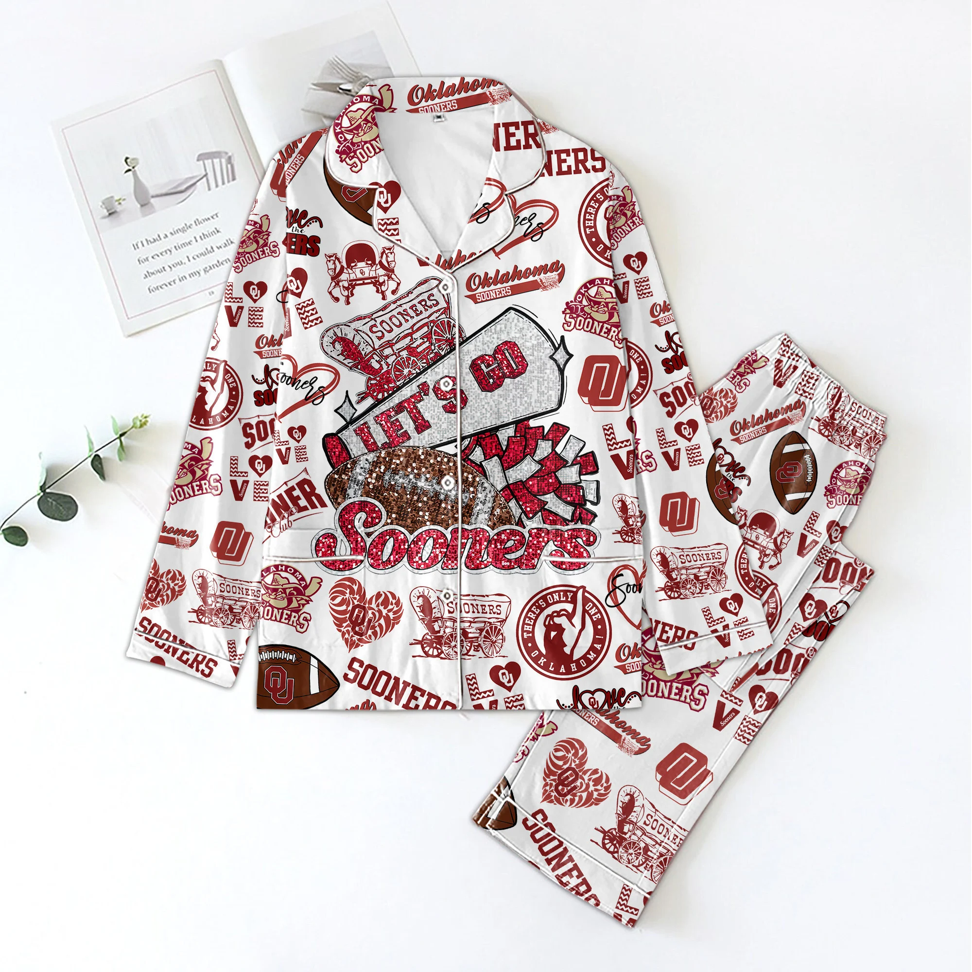 OK Sooners Pajamas Set Lets Go Oklahoma2B1 GnUwM