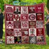 OKLAHOMA SOONERS NCAA Collection Design Fleece Blanket Quilt2B1 MIRg3