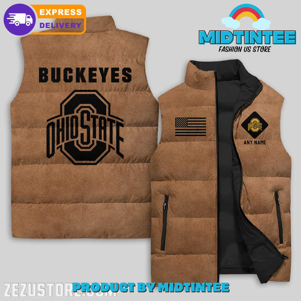 Ohio State Buckeyes NCAA Sleeveless Jacket 1 HnBf0