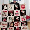 Ohio State Buckeyes Snoopy Forever Win Or Lose Fleece Blanket Quilt2B1 MuyNQ