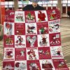 Oklahoma Sooners NCAA Snoopy Peanuts Die Hard Fan Christmas Fleece Blanket Quilt2B1 etbTq