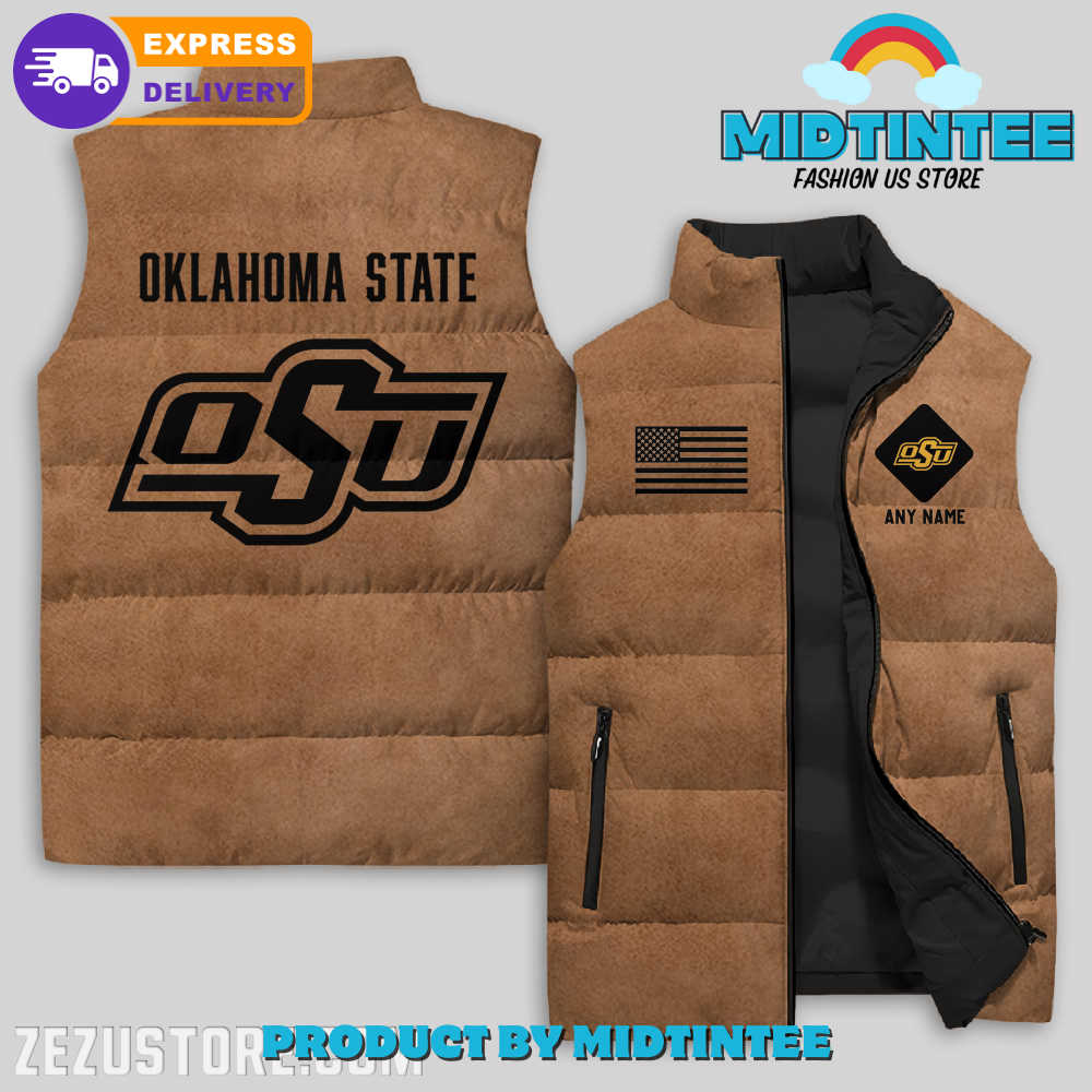 Oklahoma State Cowboys NCAA Sleeveless Jacket 1 QZRk1